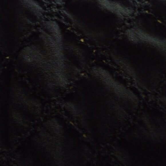 ITALIAN COTTON EYELET COTTON MAN LONG SLEEVE SHIRT IN BLACK GOOD CONDITION 16 - Picture 5 of 5